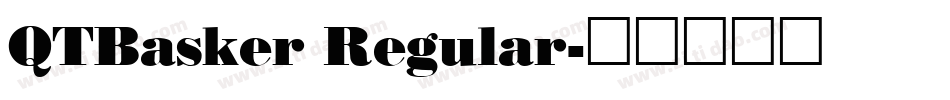 QTBasker Regular字体转换
